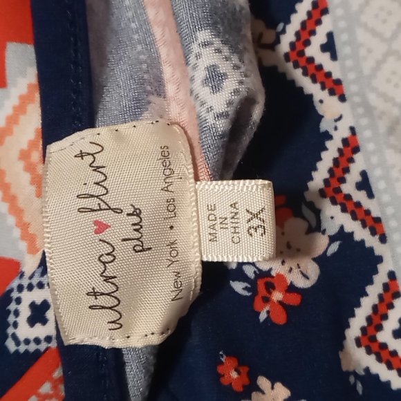 Soft Ultra Flirt Plus Size Short Sleeve Tunic Sz 3Xl - Picture 6 of 11